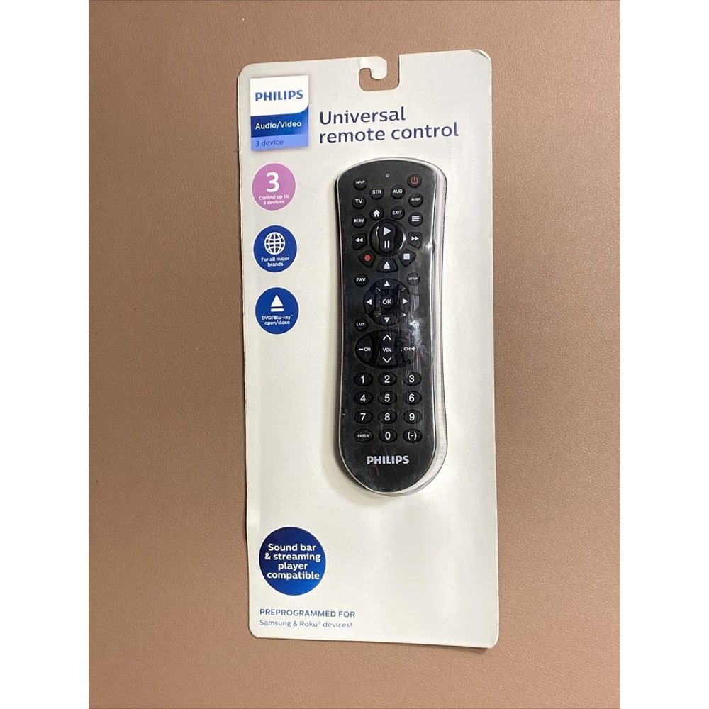 Phillips Audio/video 3 Device Universal Remote Control (srp2013b/27) Black